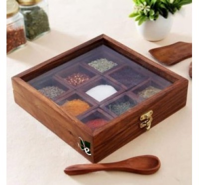 Wooden Spice Box